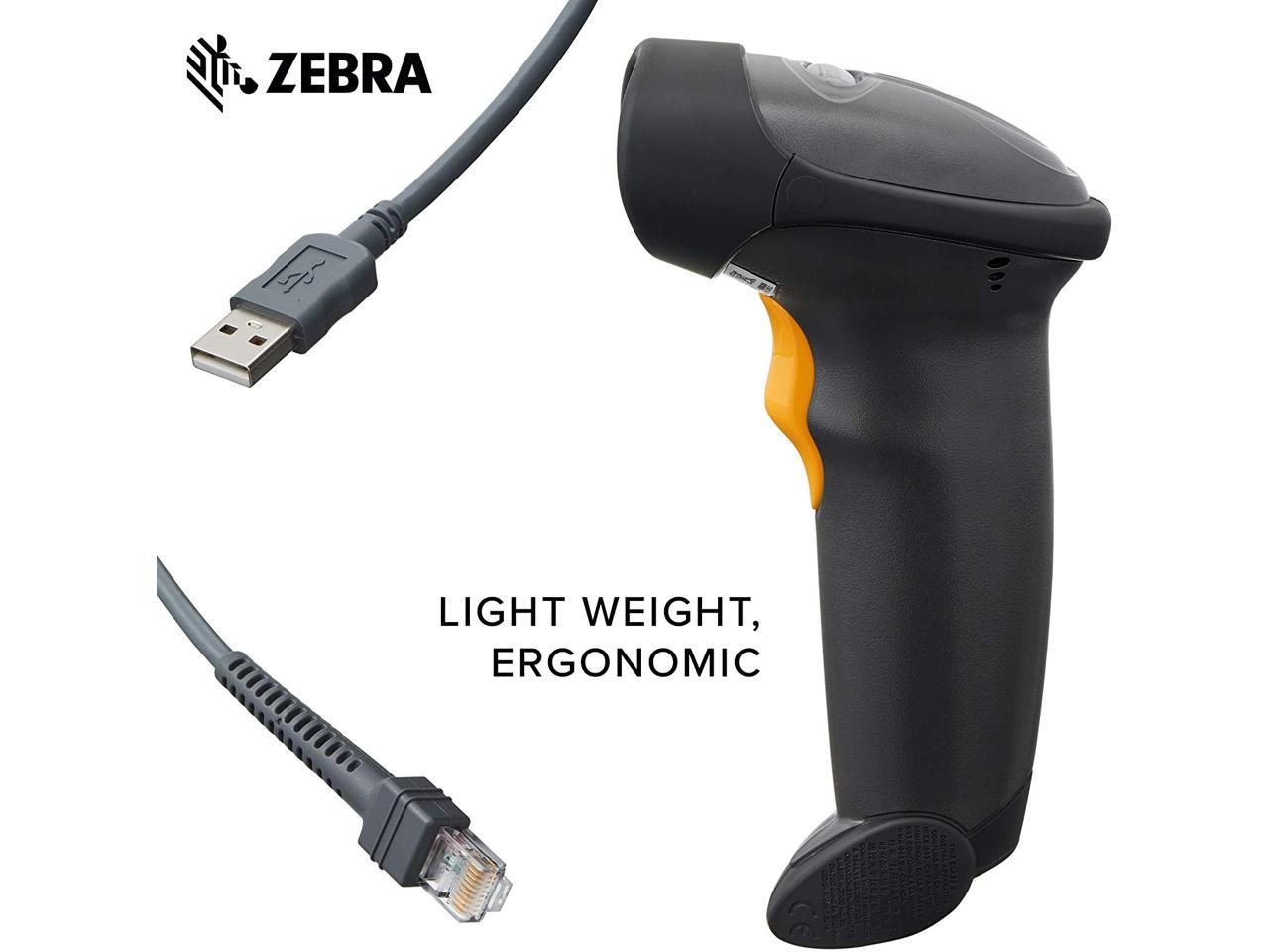 Zebra Series Rugged Corded Handheld Standard Range Linear Imager