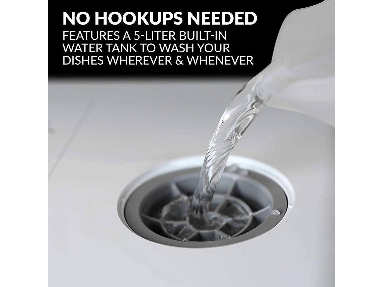 Farberware FDW05ASBWHA Complete Portable Countertop Dishwasher with 5