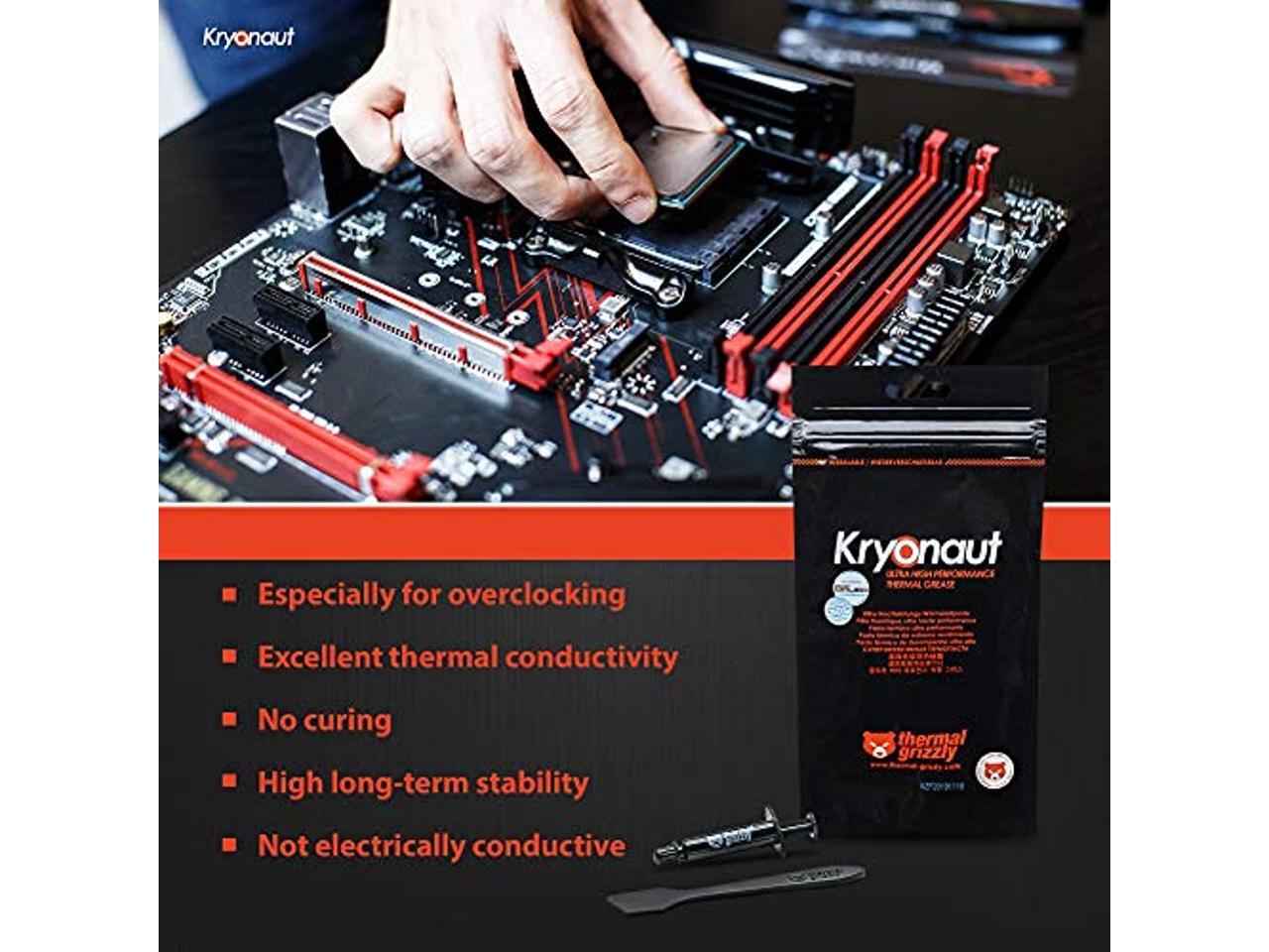 Thermal Grizzly Kryonaut Thermal Grease Paste 1 0 Gram Newegg Com