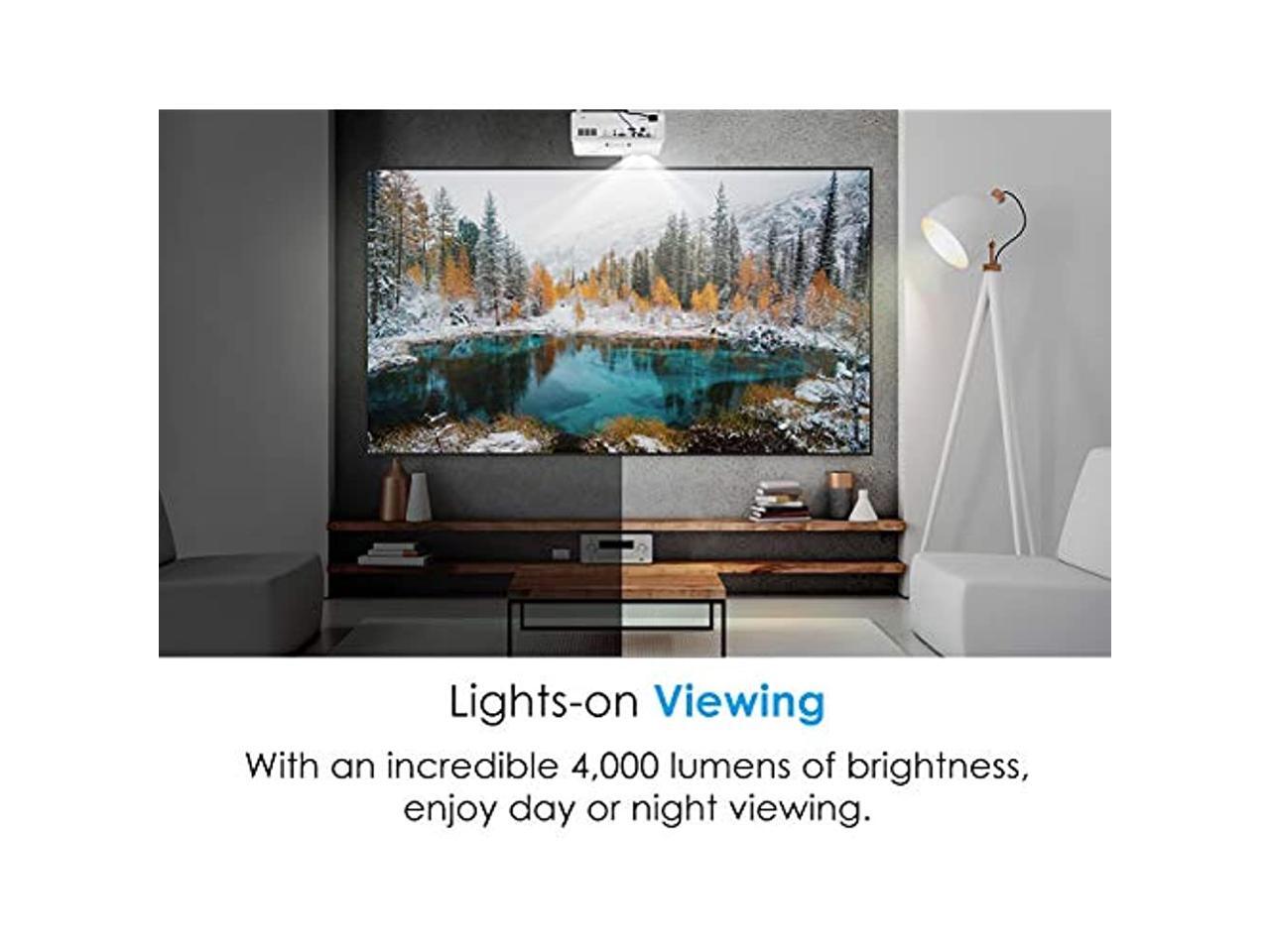 Optoma HZ39HDR Laser Home Theater Projector with HDR 4K Input 4000