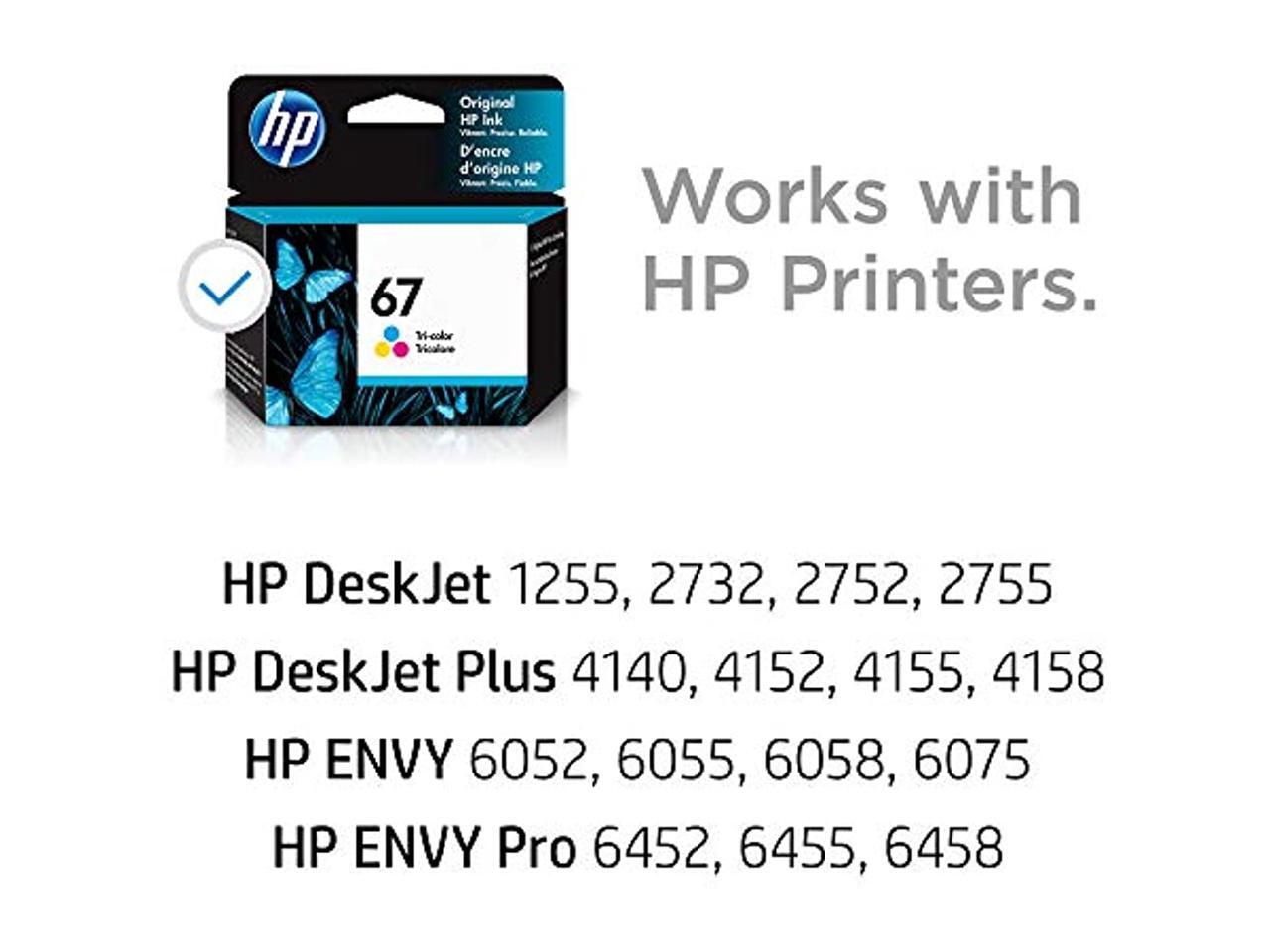 HP 67 Ink Cartridge Tri Color 3YM55AN Newegg