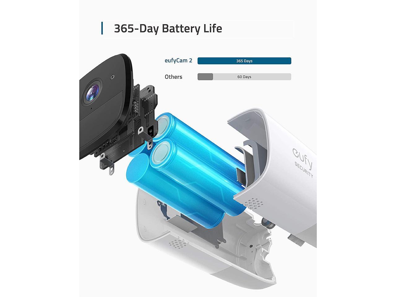 eufy Security, eufyCam 2 Wireless Home Security Addon Camera, Requires HomeBase 2, 365Day