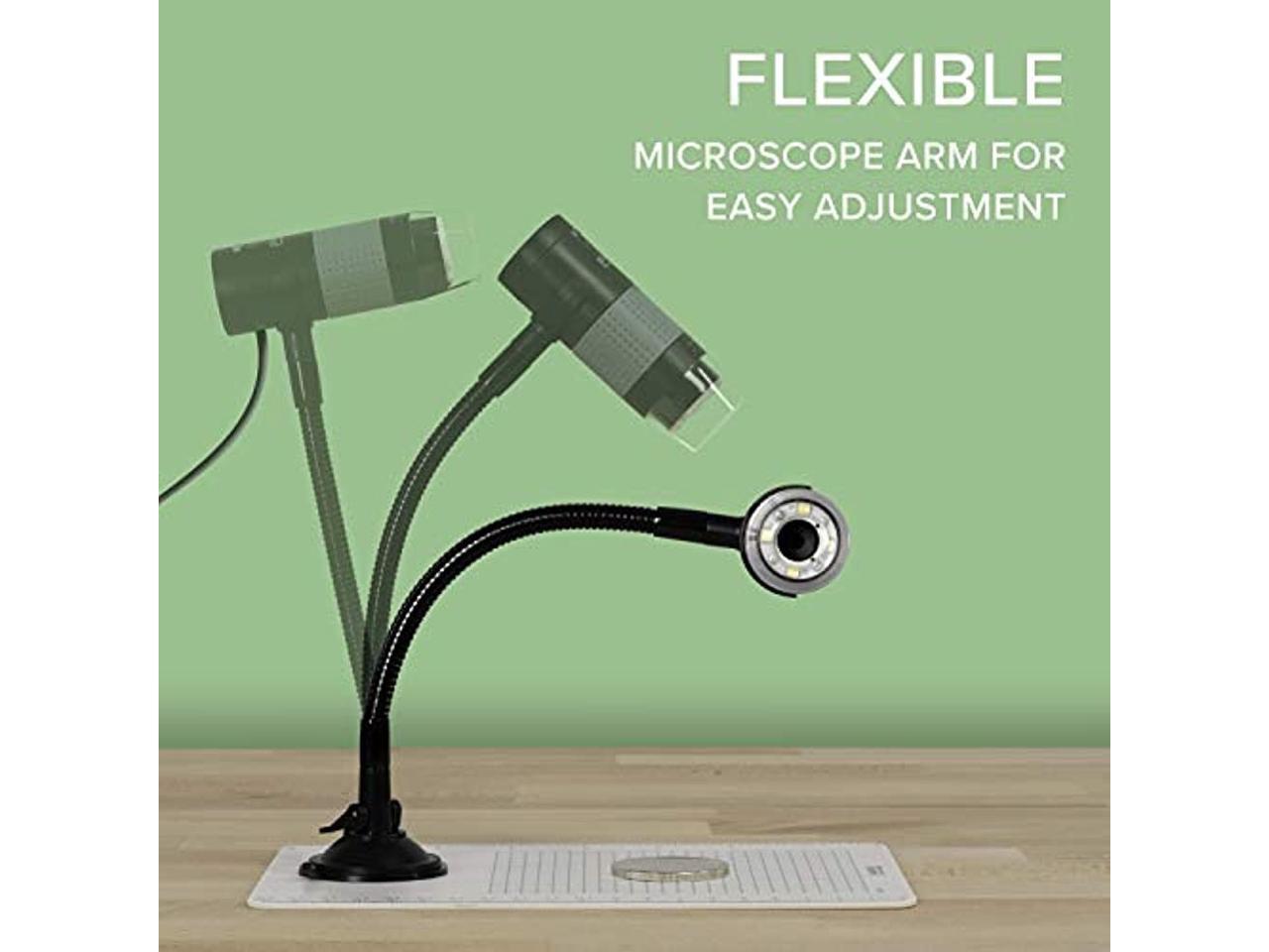 Plugable USB Digital Viewer Microscope with Flex Mount and 250x