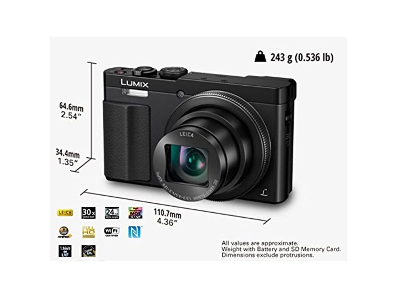 Panasonic LUMIX DC-ZS70 Digital Camera (Silver) - Newegg.com