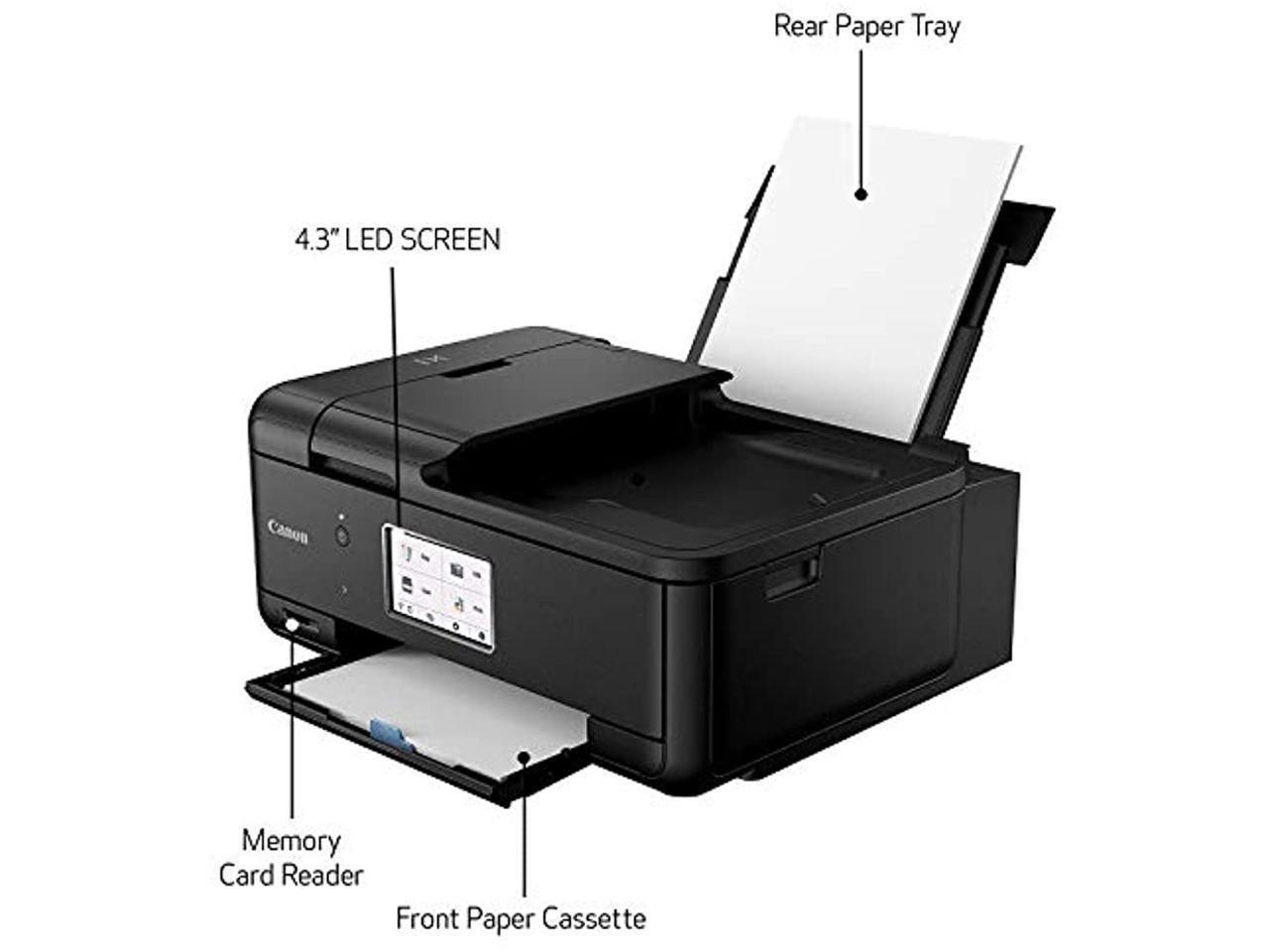 Canon Pixma TR8620 Wireless AllInOne Inkjet Printer with Fax Black