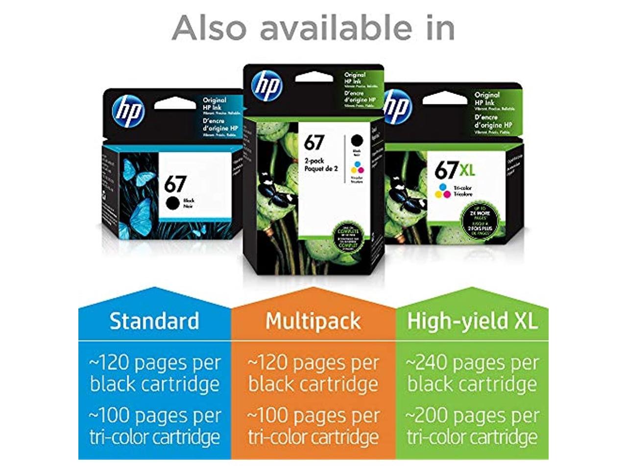 HP 67XL 3YM57AN High Yield Black Original Ink Cartridge 3YM57AN140 ...