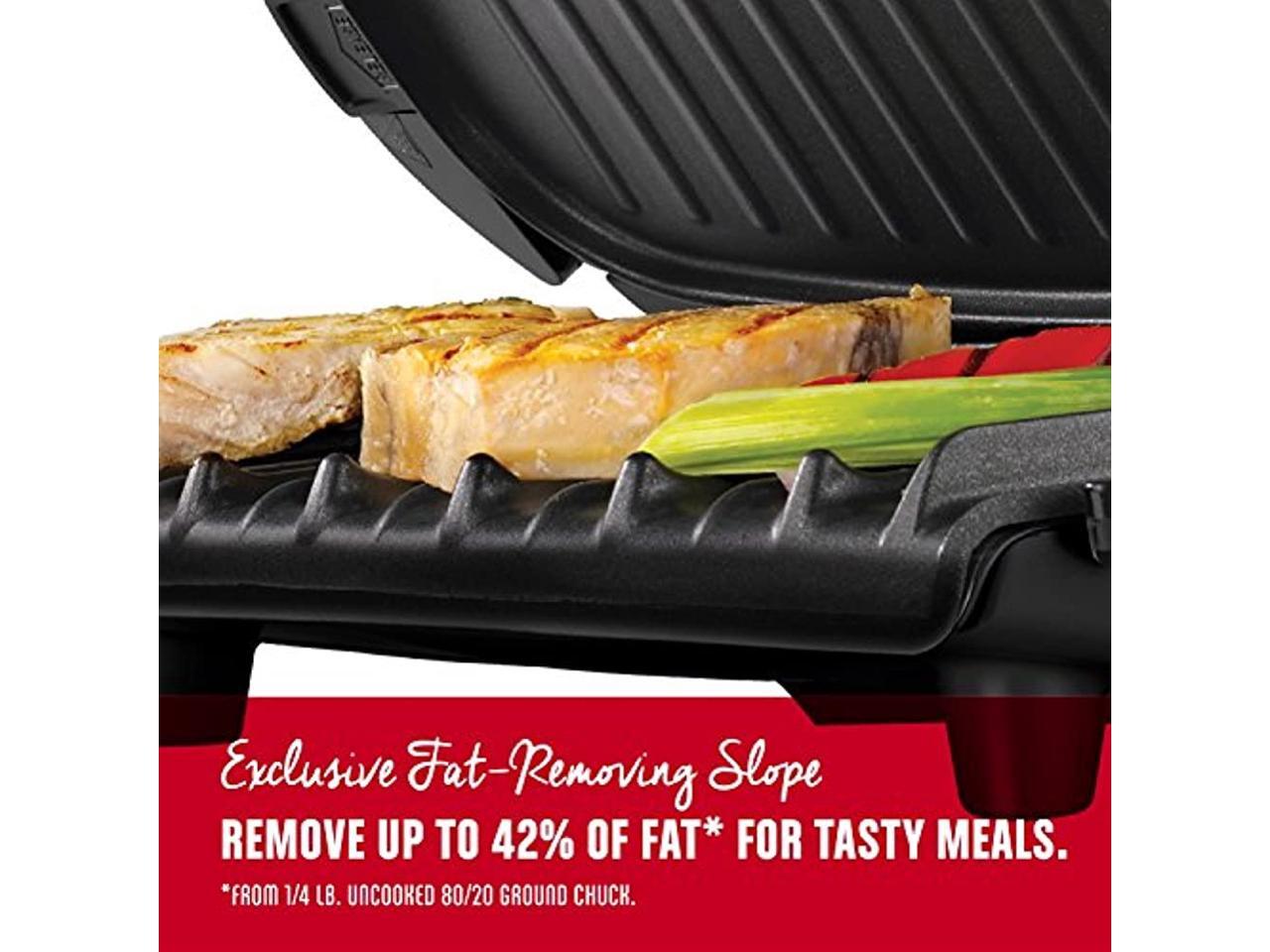 Foreman GRP0004R Red 5 Serving Removable Plate Grill