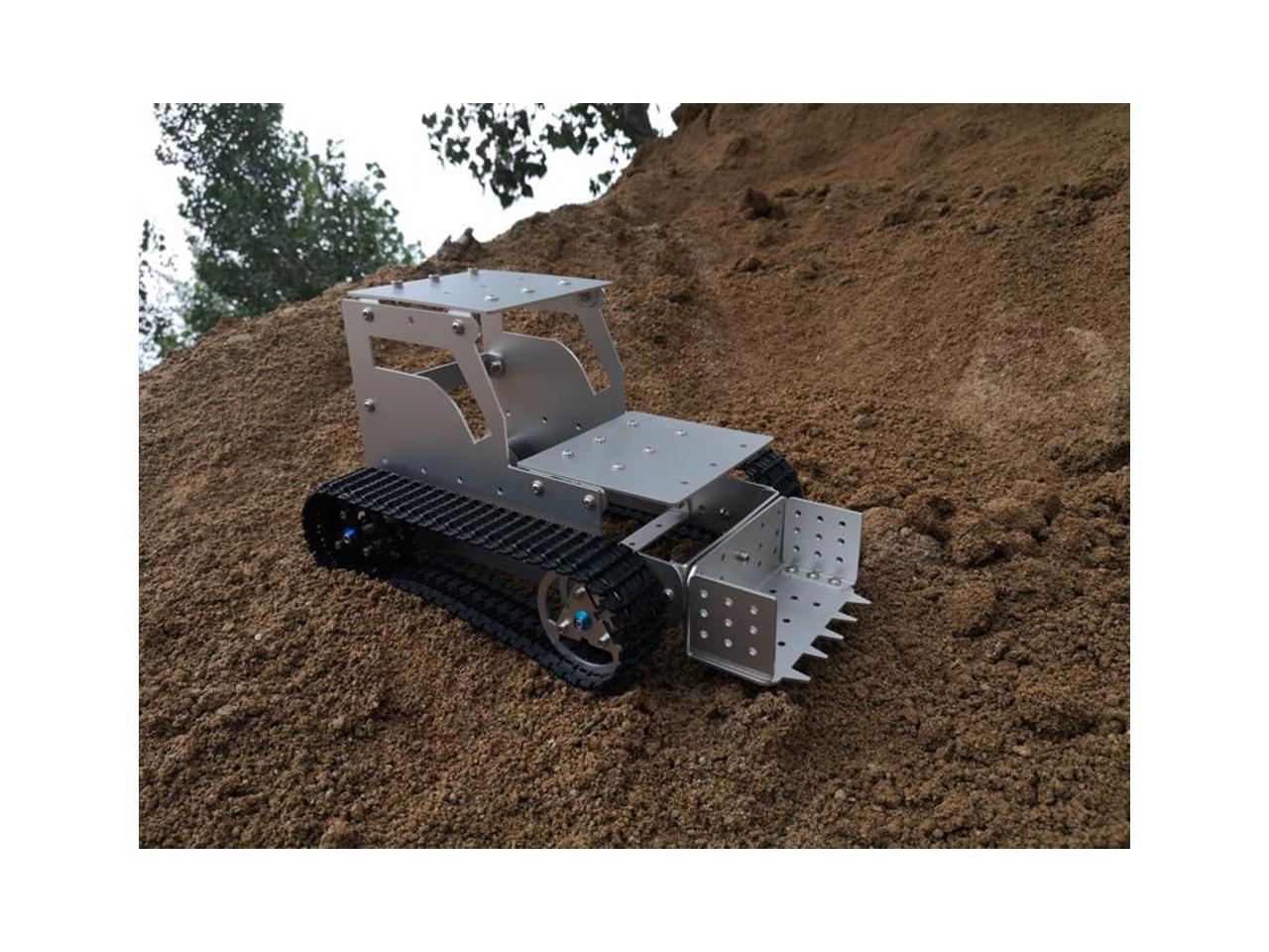 Details about   DIY C-3 Bulldozer Aluminous RC Robot Car Tank Chassis Base With Motor
