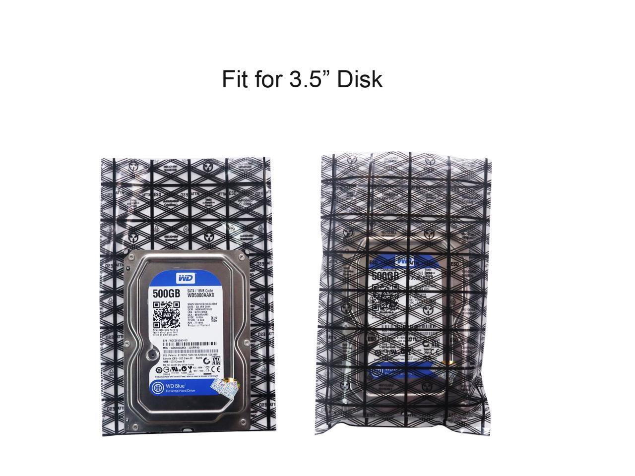 GLOTRENDS 10 Pack 6x9 inch Hard Drive Antistatic Bags ESD Shielding Bags with AntiStatic Labels