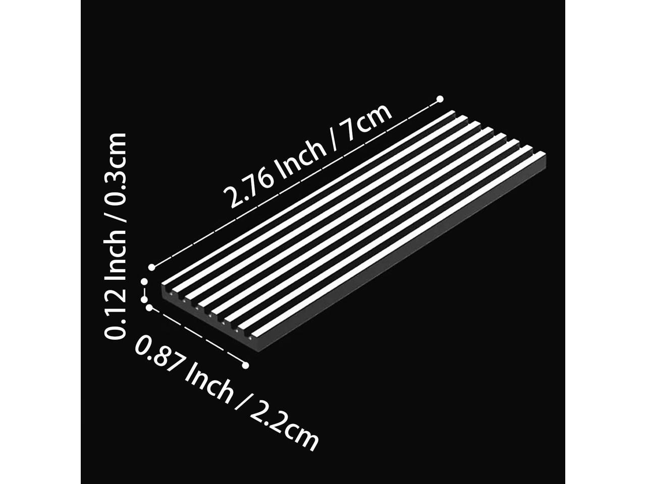 GLOTRENDS M.2 Heatsink for 2280 M.2 SSD, Fit for PC/PS5/PS5 Slim