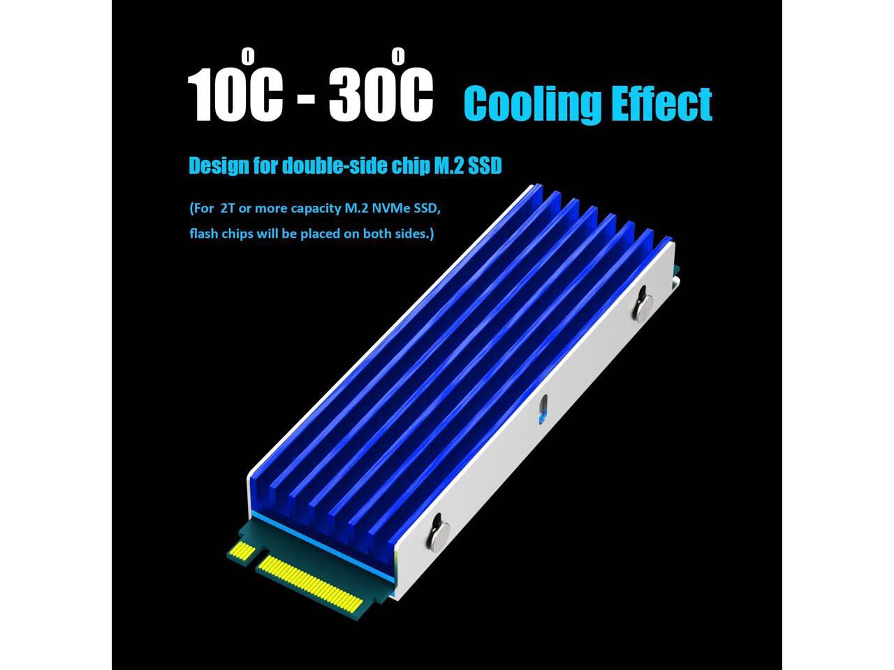 GLOTRENDS M.2 Heatsink for 2280 M.2 SSD, Fit for PC/PS5/PS5 Slim