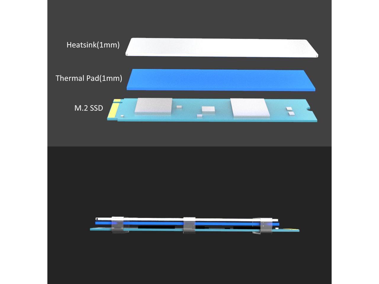 GLOTRENDS M.2 Heatsink for 2280 M.2 SSD, Fit for Laptop Installation