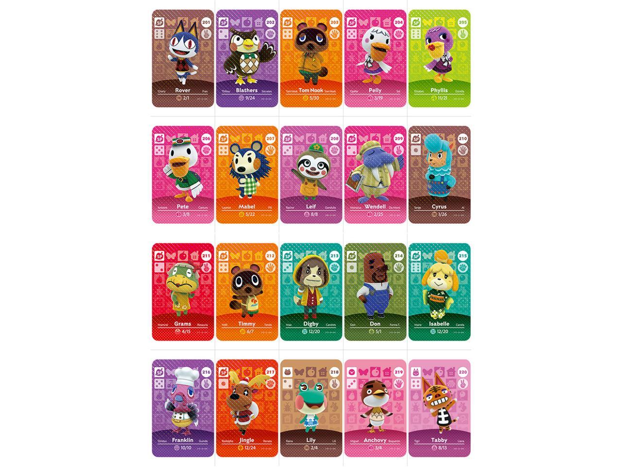 Animal Crossing - New 100Pcs Series 3 No.201-300 Full Set NFC PVC TAG Mini  Cards for Switch AMIIBO WII U (With Card box) - Newegg.com