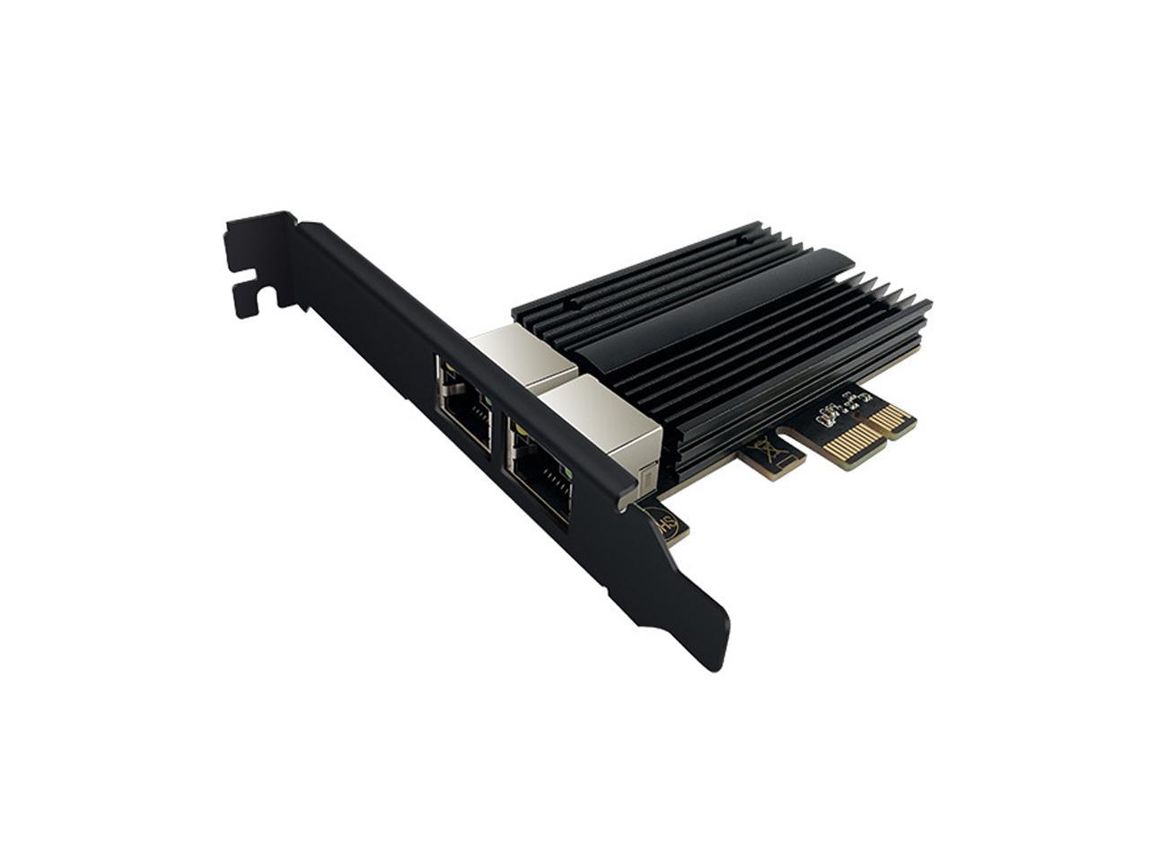 2.5G Network Card 2500M BASET PCIE Expansion Card Server Computer Dual Port RJ45 Wired Gigabit