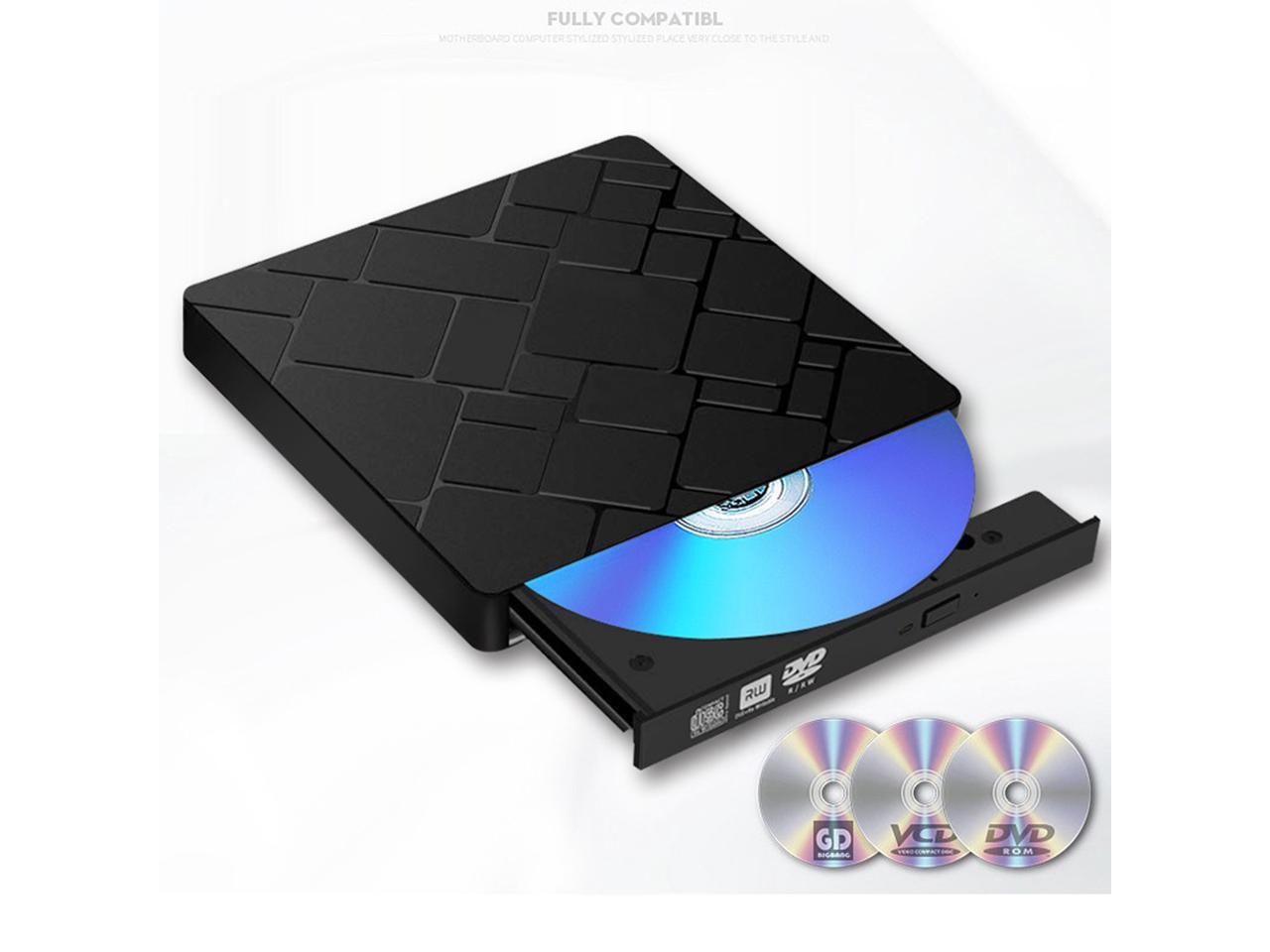 DVD Player for Laptop, USB 3.0 TypeC Dual Port Portable External CD