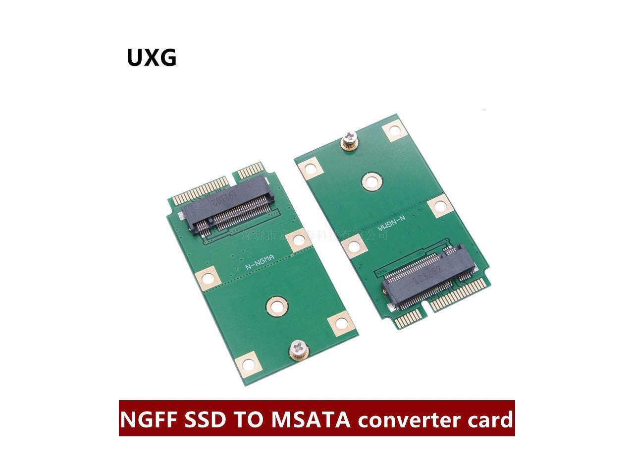 Mini PCI-E 2 Lane M.2 NGFF 30mm 42mm SSD To 52pin mSATA Adapter Card
