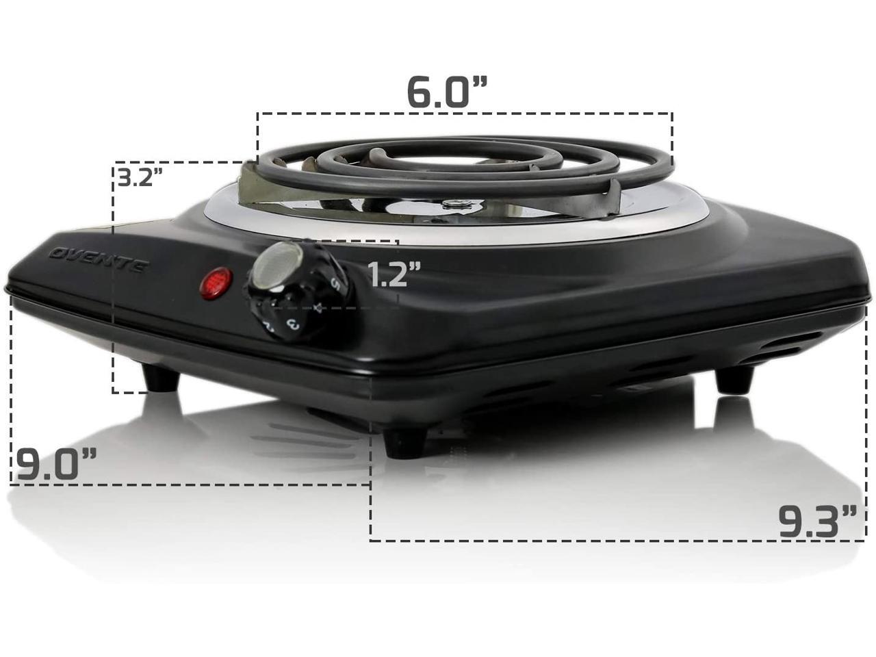 Ovente Electric Single Coil Burner 6 Inch Hot Plate 1000 Watt Powered