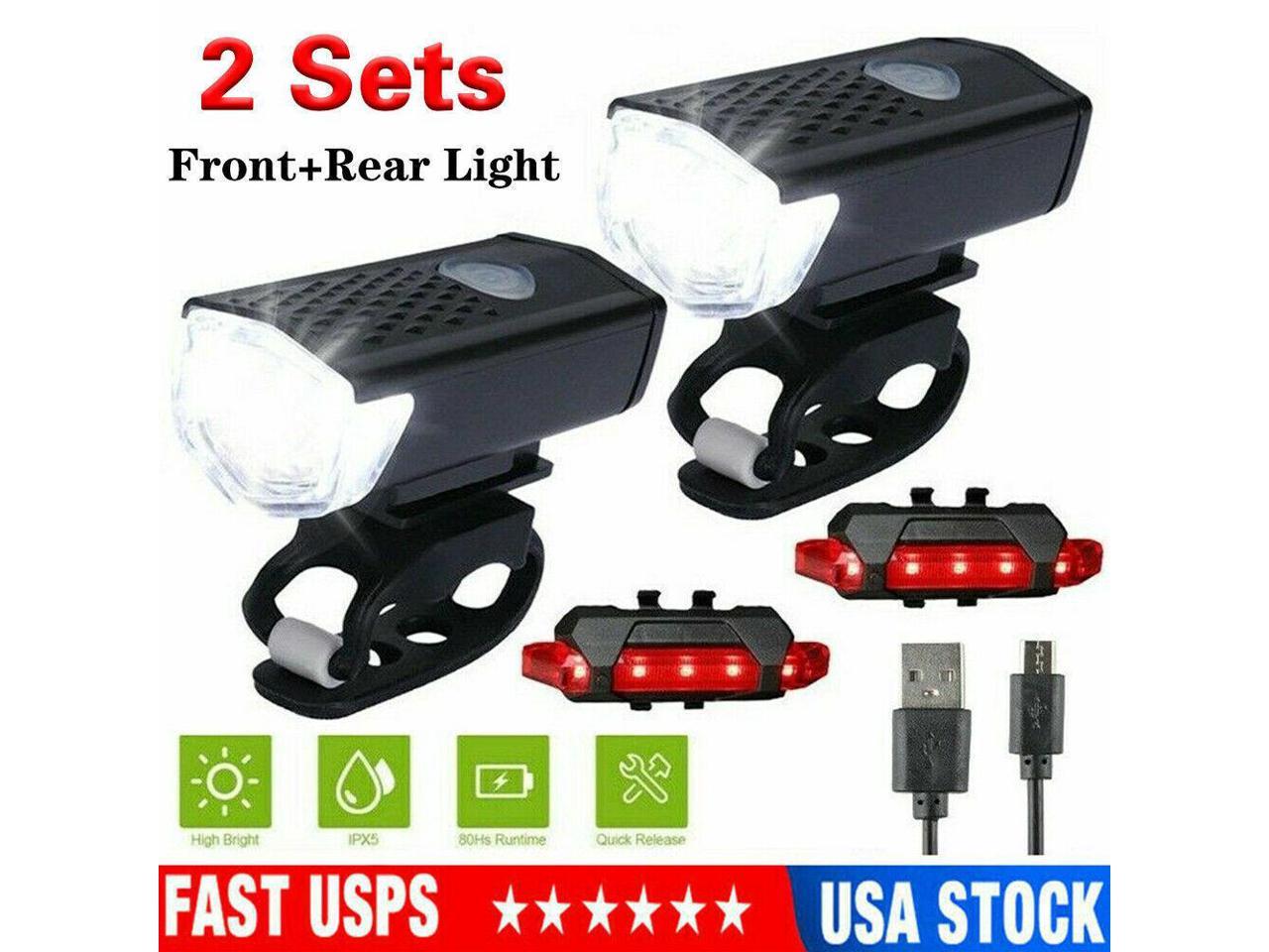 USB Rechargeable T6 LED Bicycle Headlight Bike Head Light Front Lamp Cycling US 