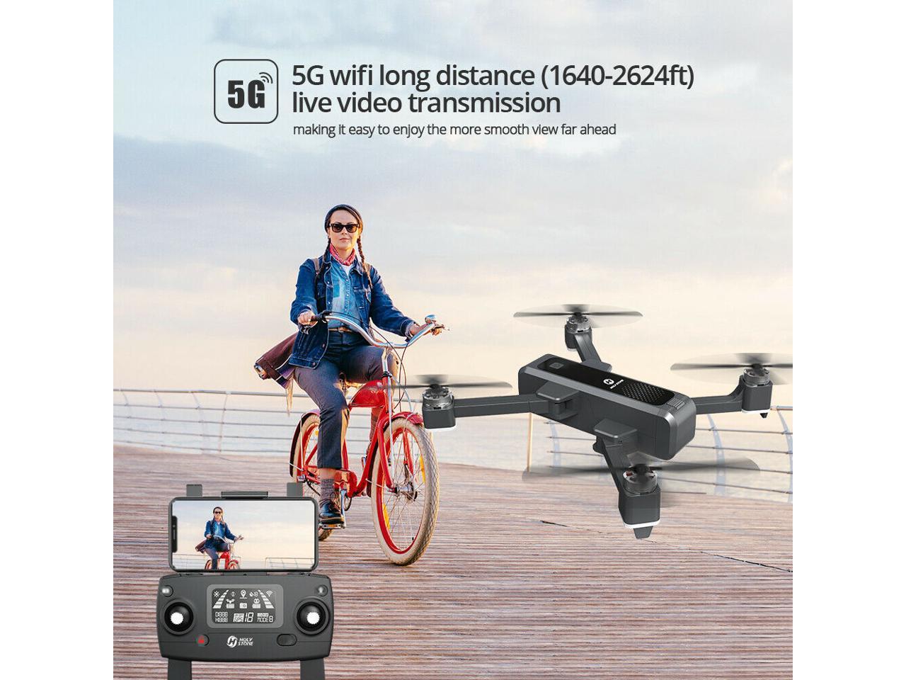 Foldable RC Drone with 2K HD Selfie Camera Holy Stone HS550 GPS FPV Quadcopter