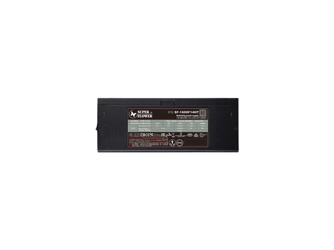Super Flower Leadex Titanium 1600W 80+ Titanium, 10 Years Warranty, ECO ...
