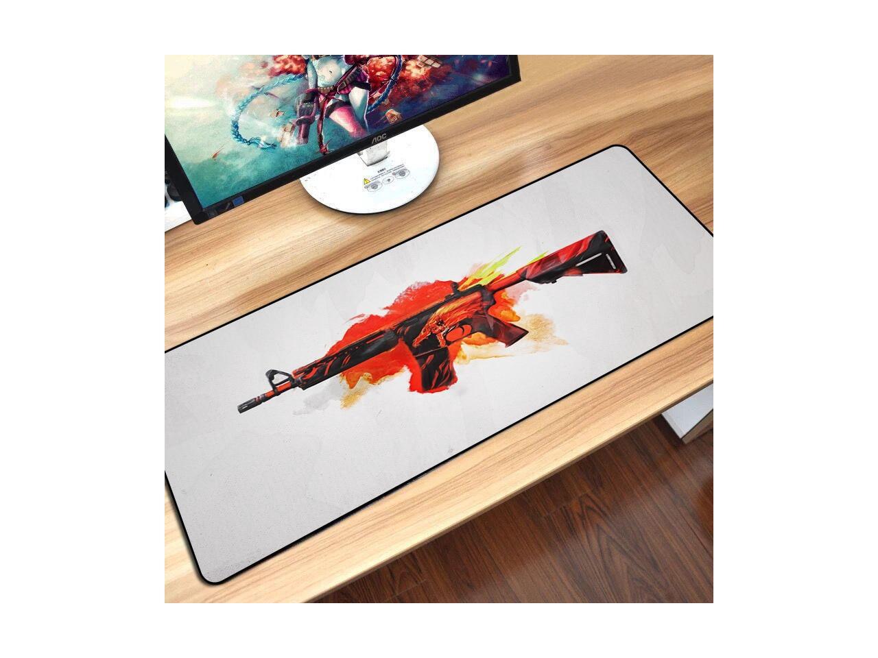 Gaming Keyboard Mouse Pad Mat Large Size Locking Edge Keyboard Mouse