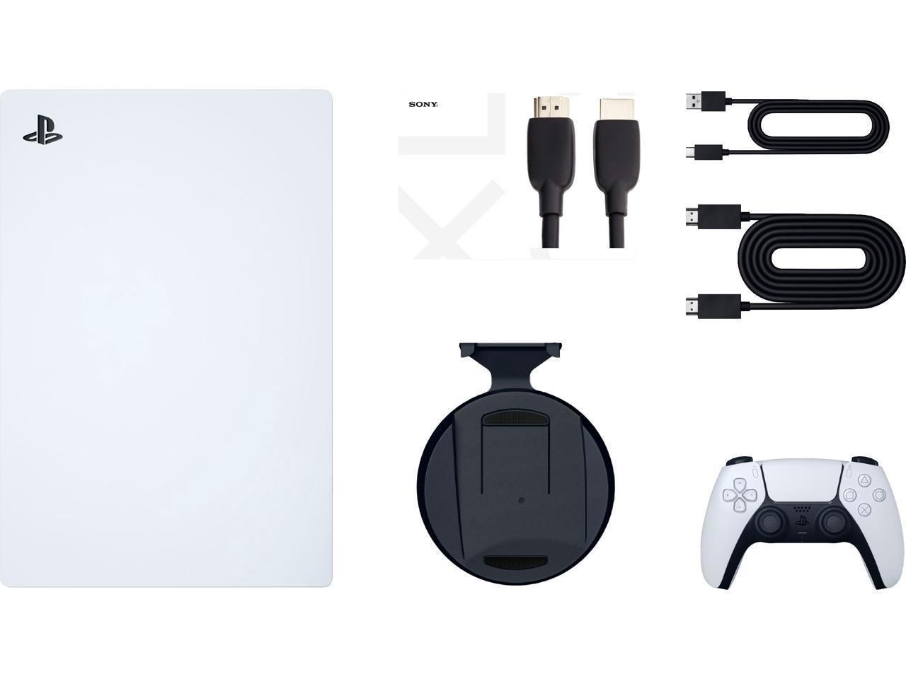 Sony PS5 PlayStation 5 Digital Edition Console Bundle Includes PS5