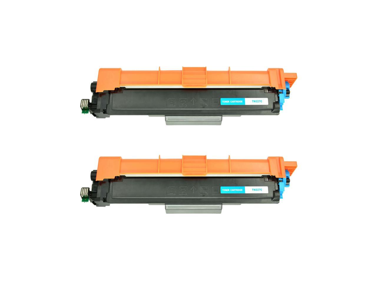 2PK TN227 Cyan Toner Cartridge For Brother MFC-L3750CDW HL-3230CDW With