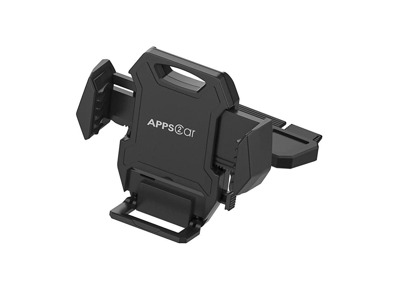 Sturdy CD Player Phone Mount with ThreeSide Protections Hands Free