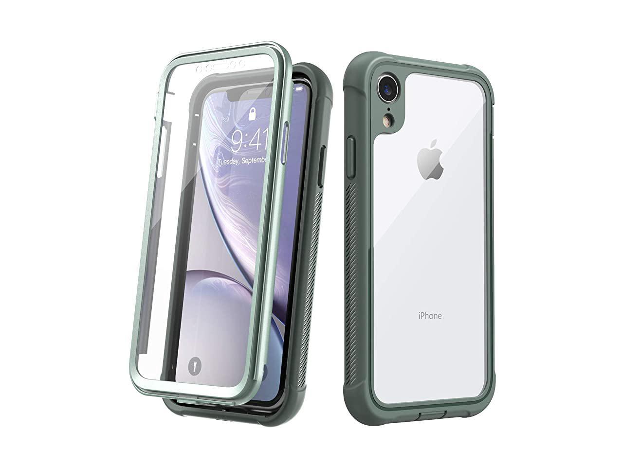 Designed For Iphone Xr Case Clear Full Body Heavy Duty Protection With Builtin Screen Protector 6479