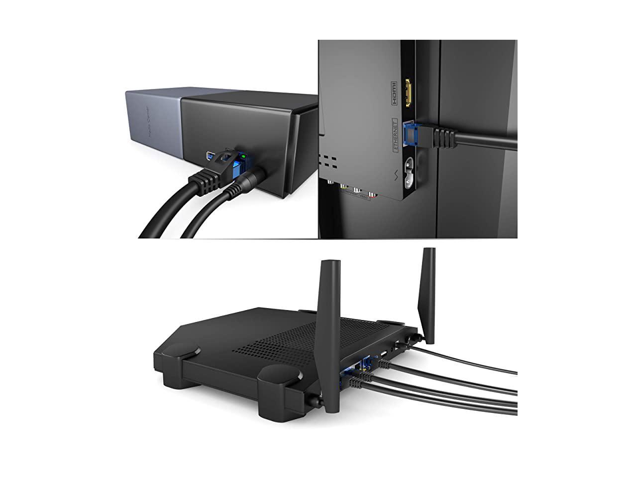 Network Lan Patch Cable 10 feet transfers a maximum