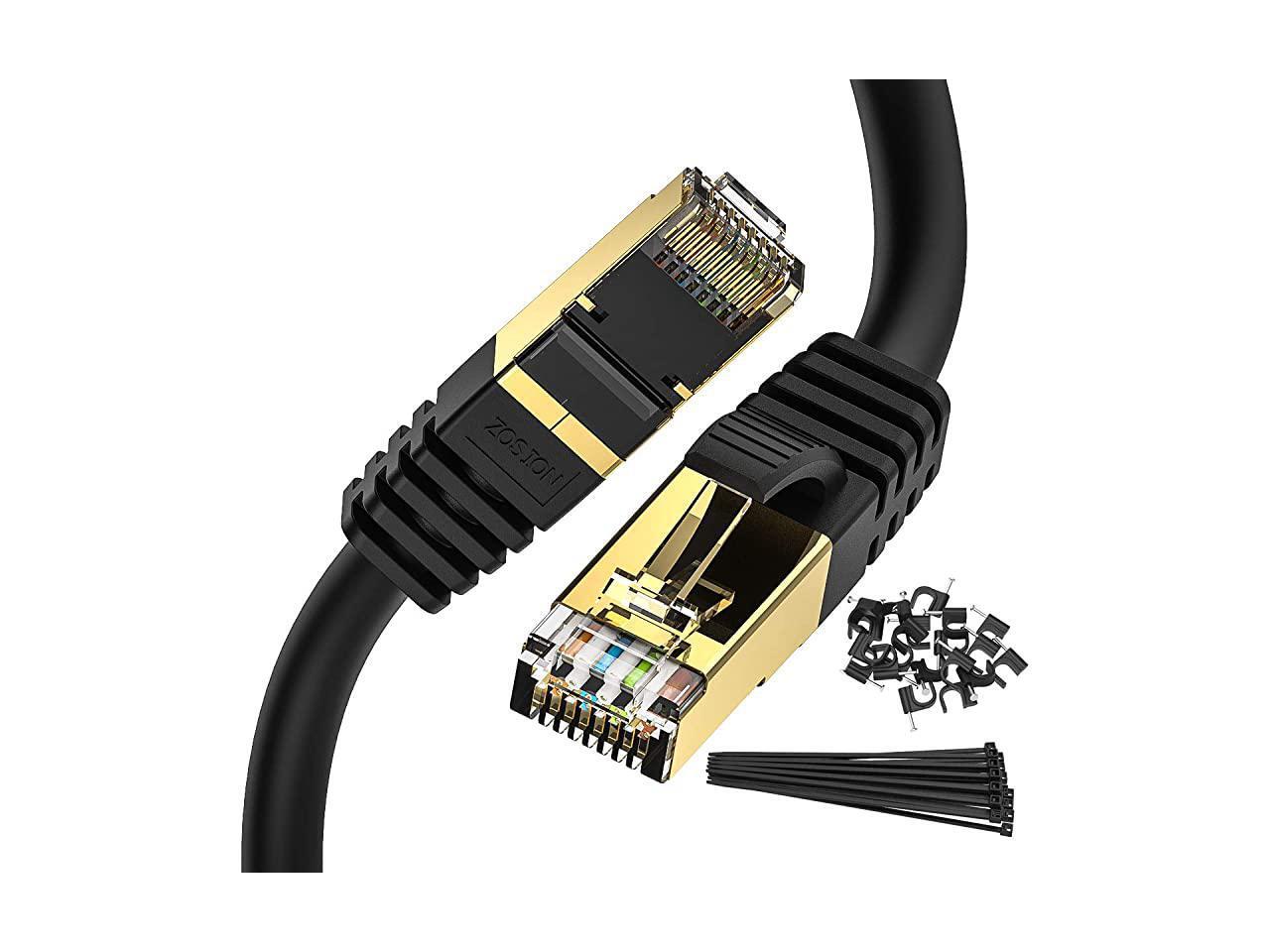 Cable 100 ft Cat 8 Cat 8 Cable High Speed 2000MHZ 40GBPS