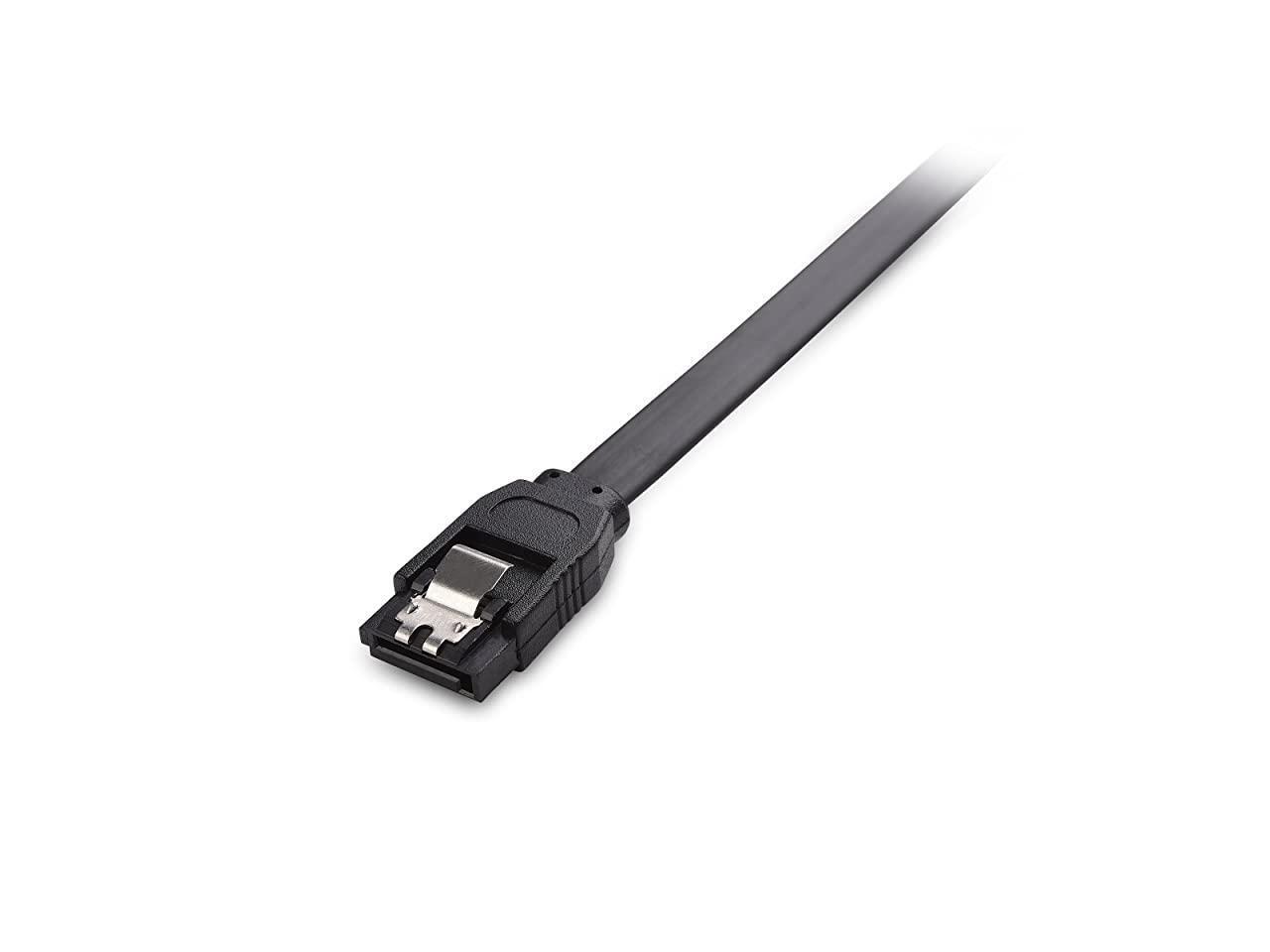 3Pack 90 Degree Right Angle SATA III 6.0 Gbps SATA (SATA 3 Cable) Black 18 Inches