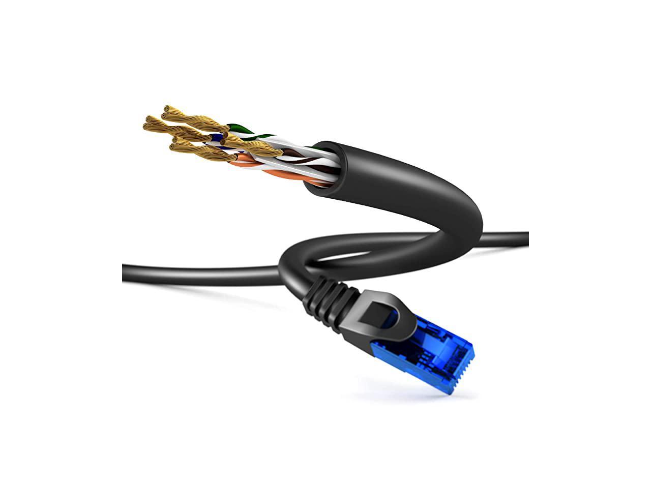 Network Lan Patch Cable 10 feet transfers a maximum