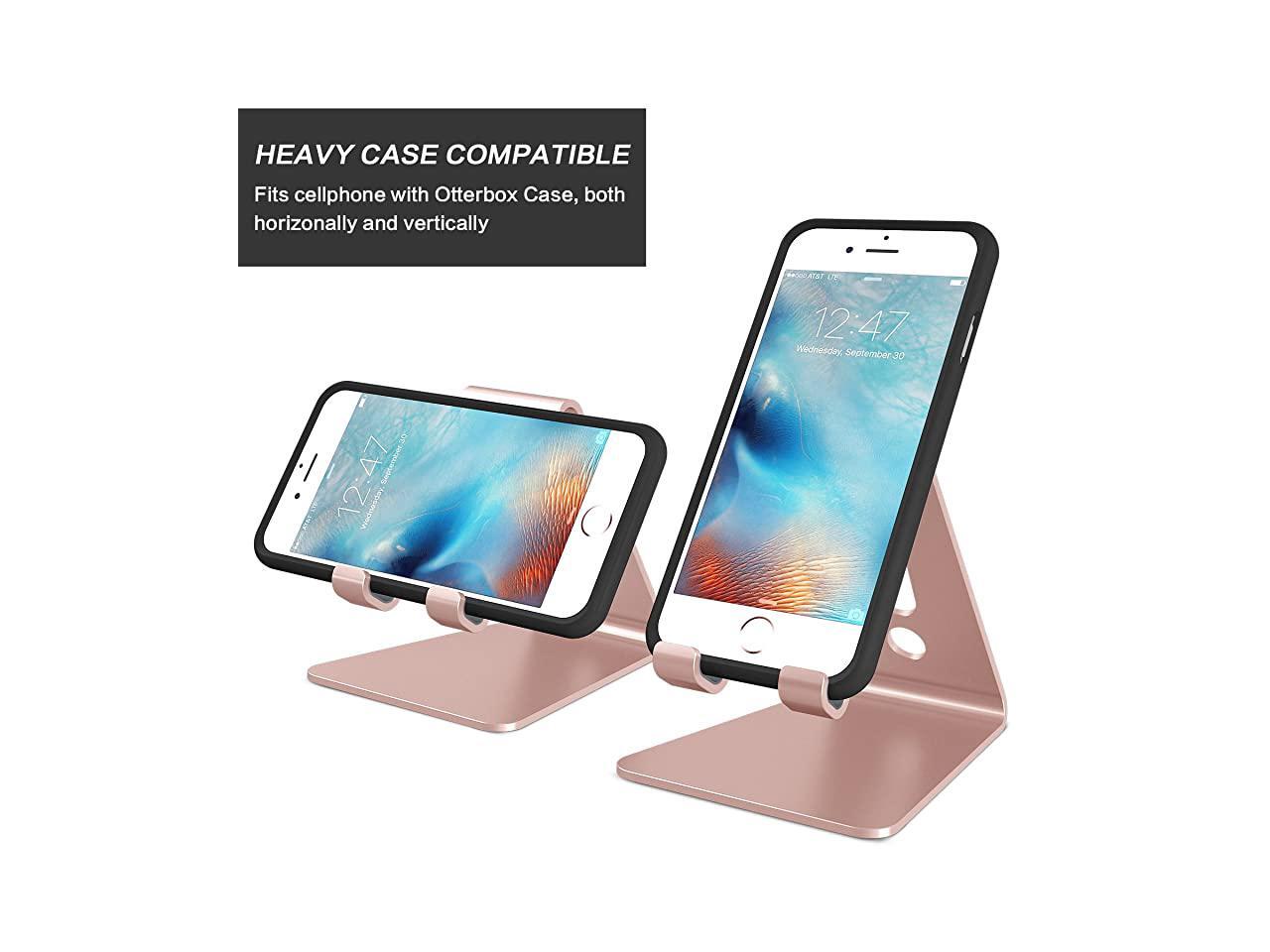 Desktop Cell Phone Stand Tablet Stand Updated Solid Version Advanced Thickness Aluminum Stand Holder for Mobile Phone and Tablet 20