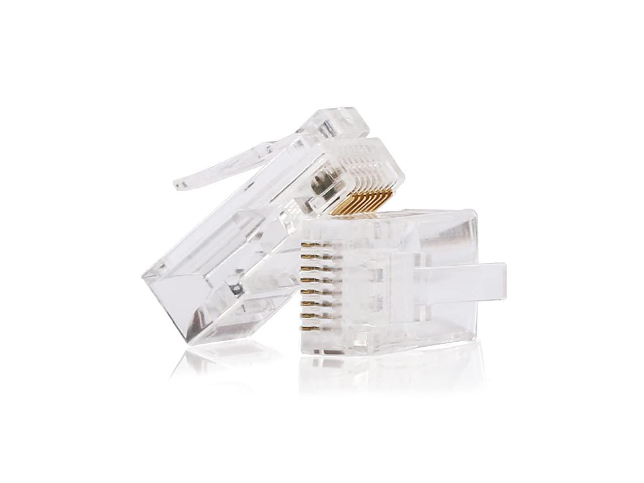 RJ45 Connectors RJ45 Crimp Ends 8P8C UTP Network Plug for CAT5 CAT5E