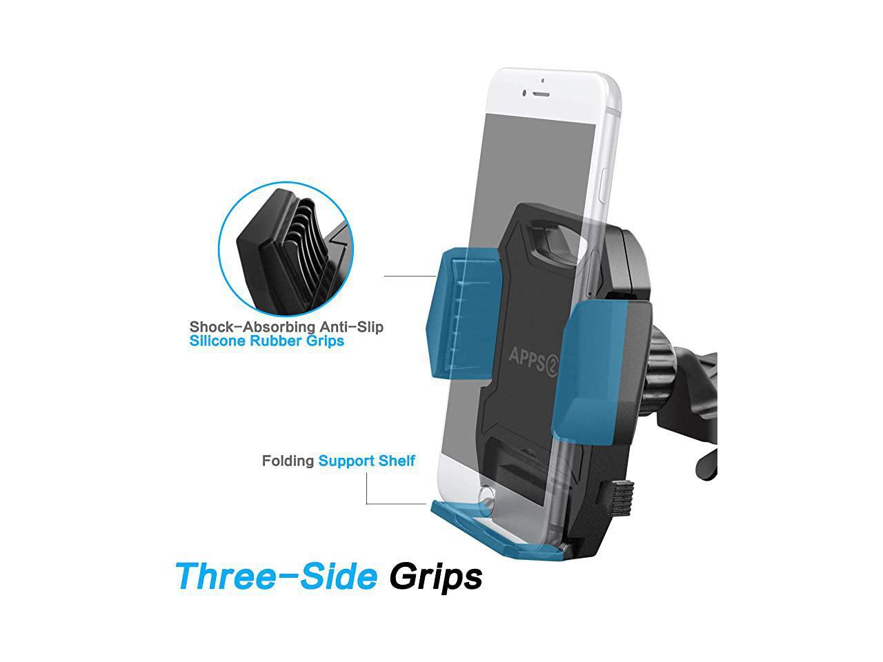 Sturdy CD Player Phone Mount with ThreeSide Protections Hands Free