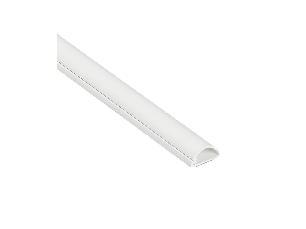 Cord Cover White, 39" OnePiece Half Round Cable Raceway, Paintable
