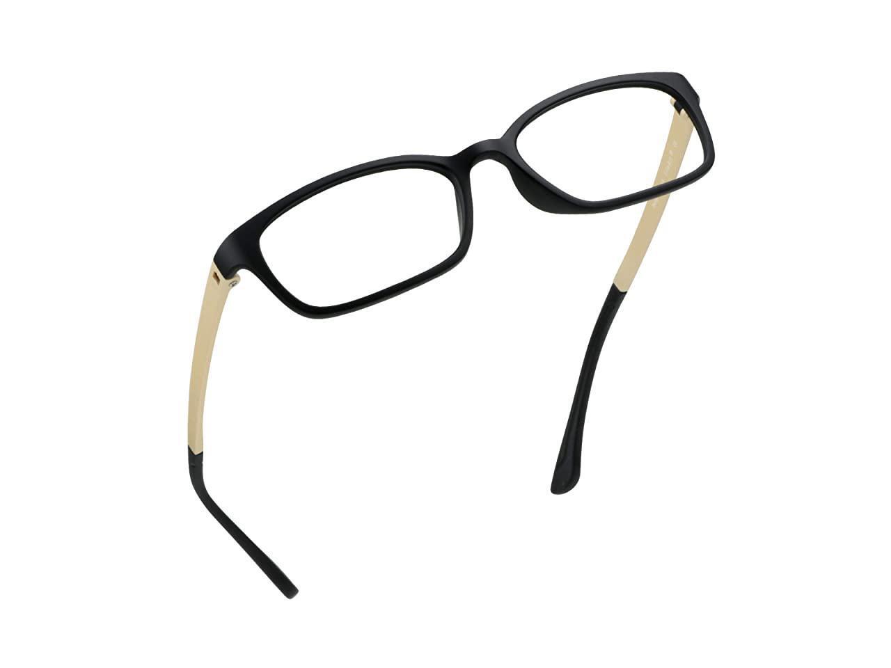 Blue Light Blocking Computer GlassesStylish Reading Glasses for WomenMenTransparent Lens Filter