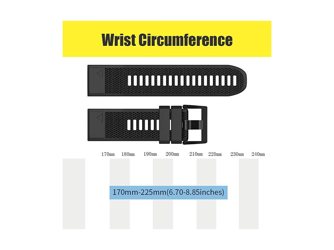 fenix 5 strap size