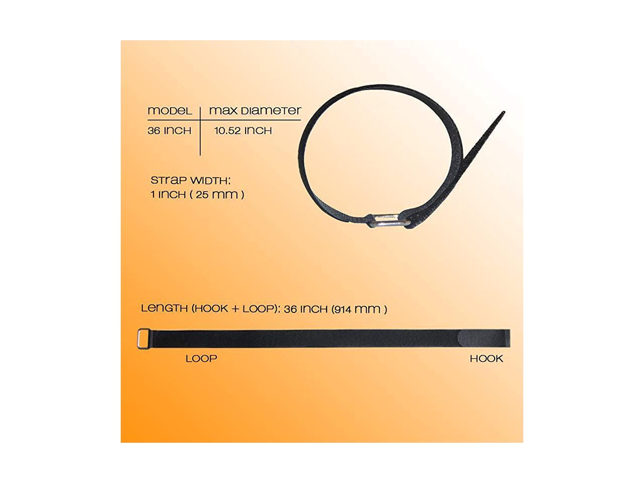 36 inch Cable Straps 16 Pcs Reusable Fastening Staps Adjustable Nylon