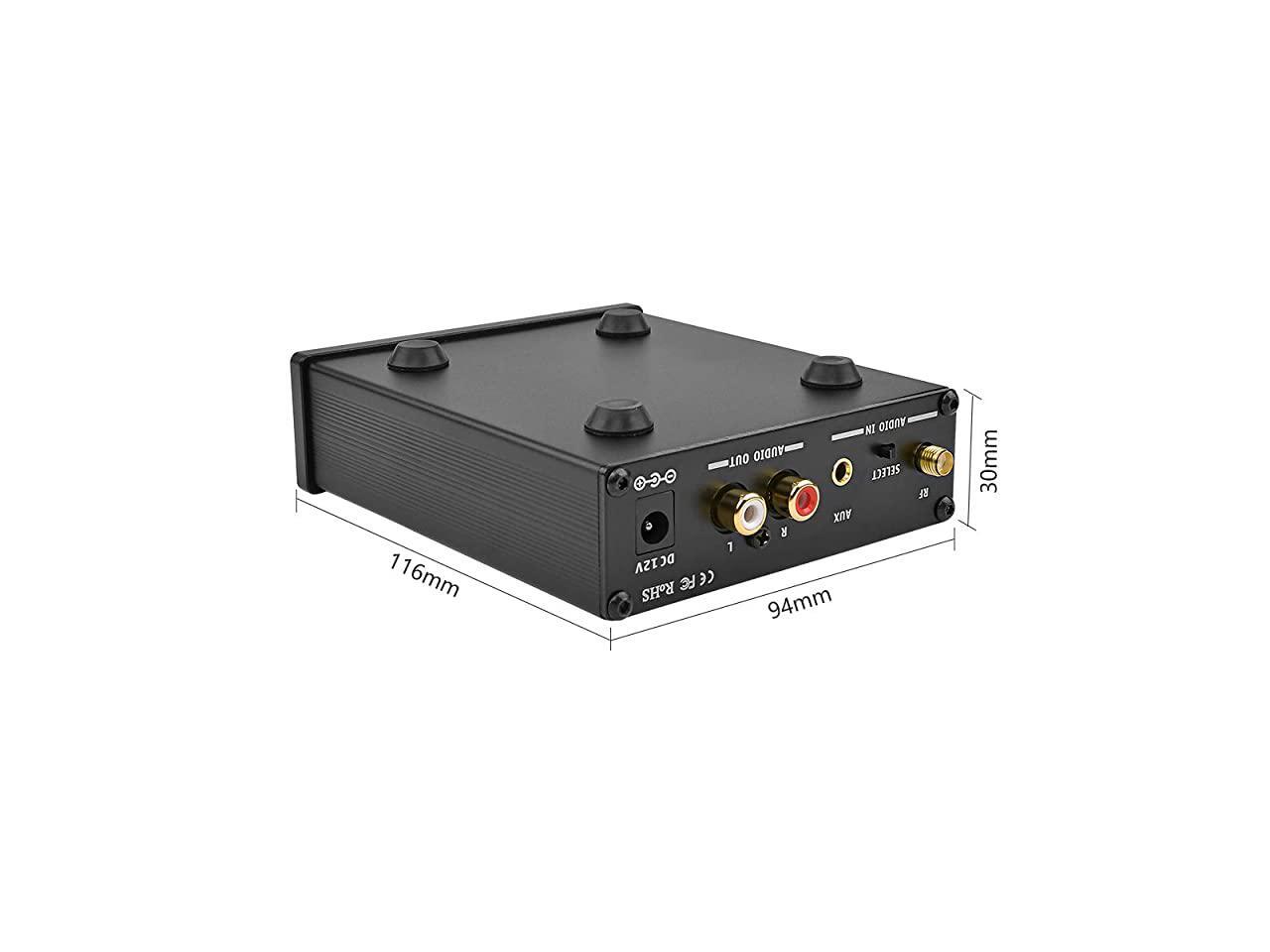 Audio 6J1 Tube Preamplifier Bluetooth 50 HiFi Treble Bass Adjustment Audio Preamplifier DC12V