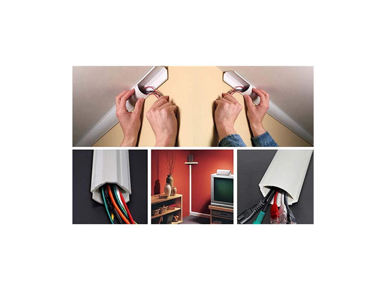 Medium Corner Duct Cable Raceway 1150 Series 5 Feet Beige 10 Sticks