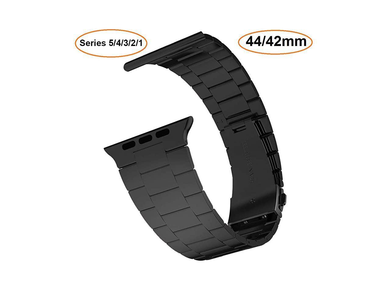 Compatible with Apple Watch Band 42/44/45mm 38/40/41mm, Upgraded Solid ...