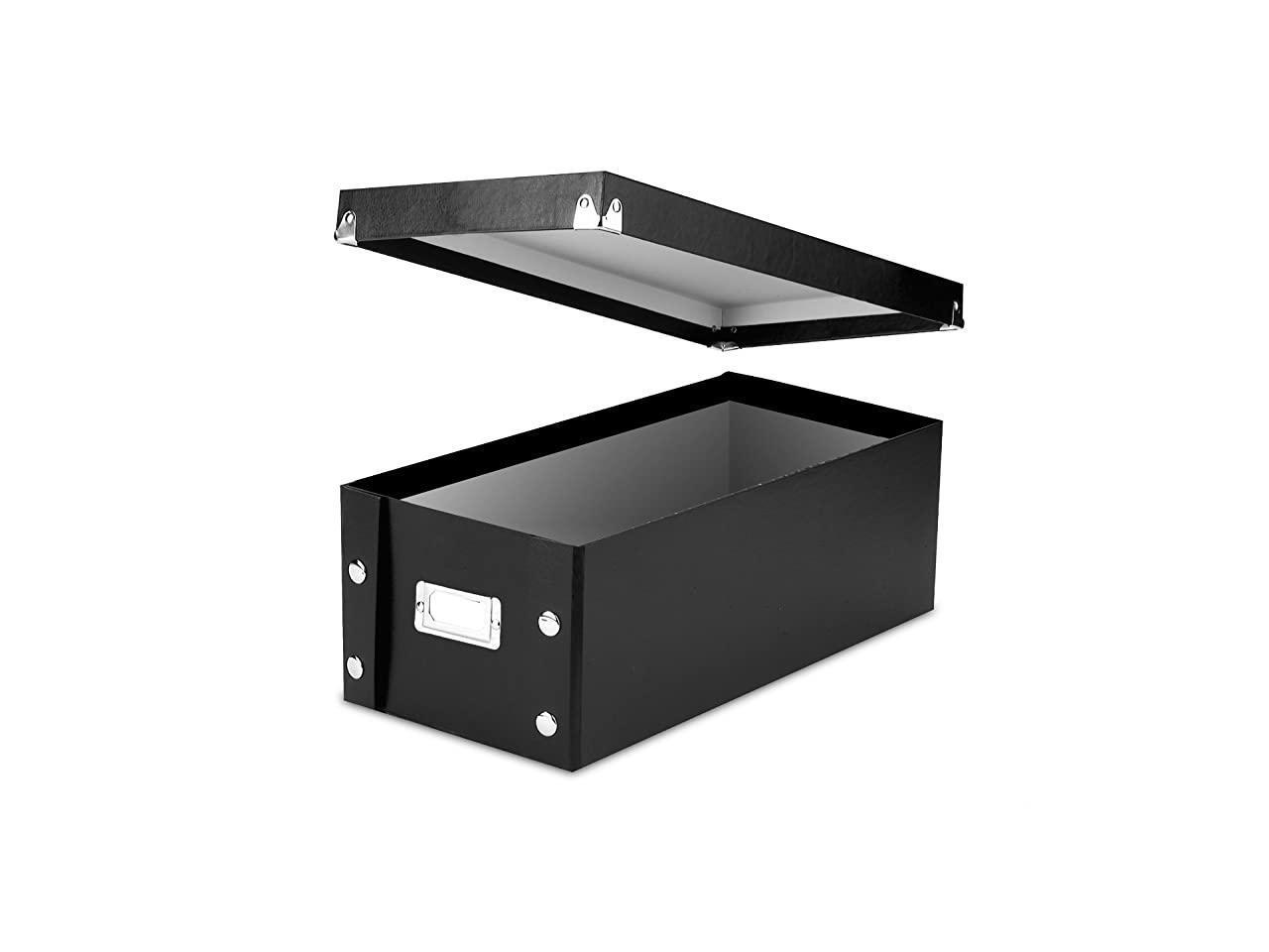 Ideastream DVD Storage Box, Holds up to 26 DVDs, Glossy Black with