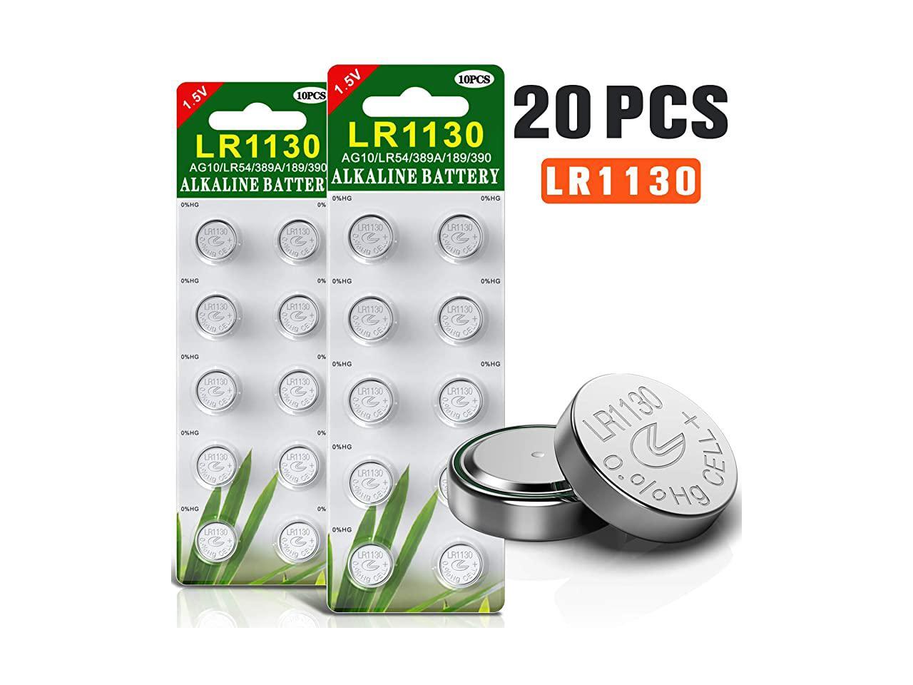 Pack Button Cell Batteries 15v Alkaline Ag10 1 3 Lr1130 With Long Shelf Life Newegg Com