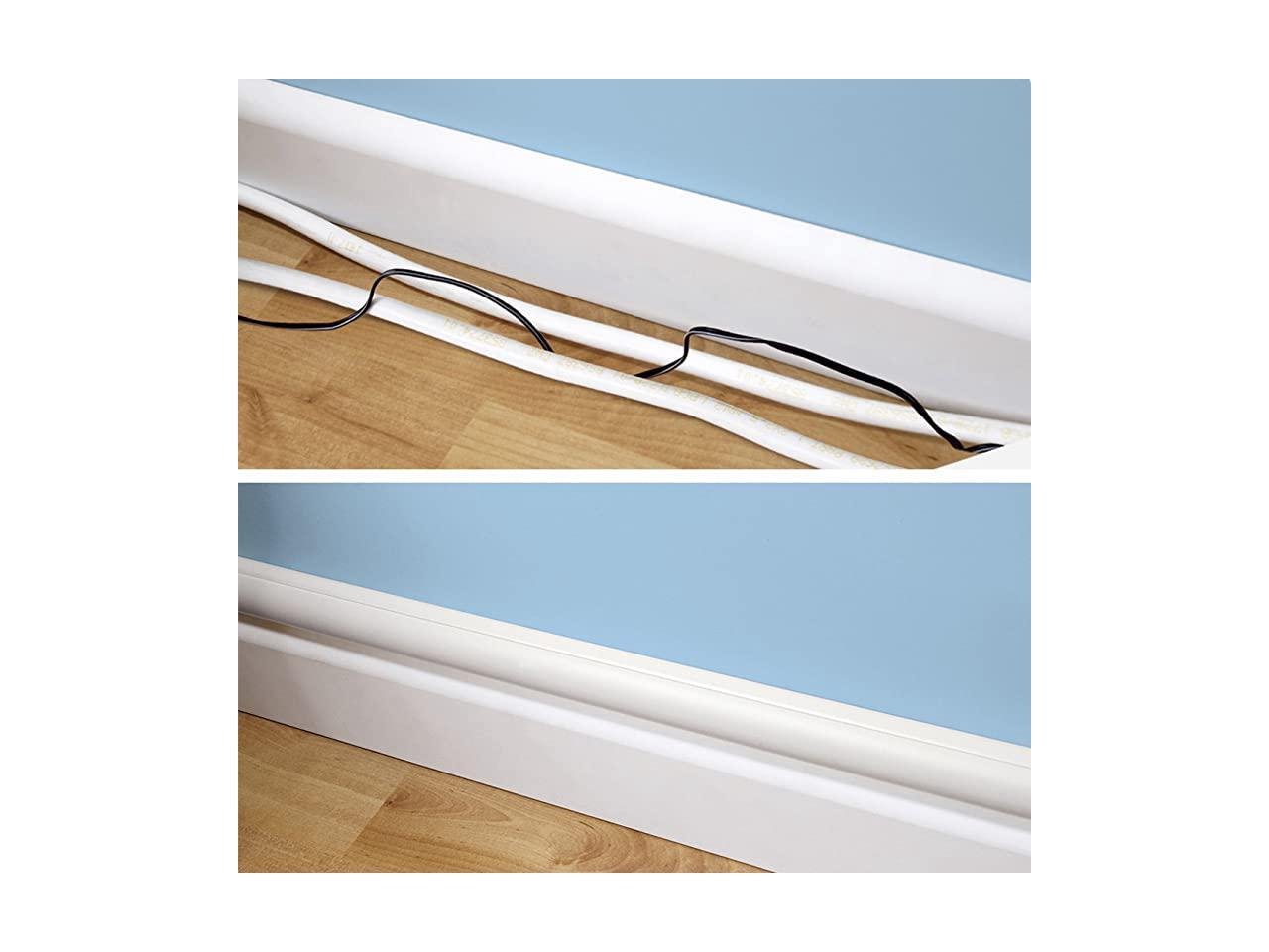 Mini Cable Raceway Kit SelfAdhesive Wire Covers Electrical Raceway