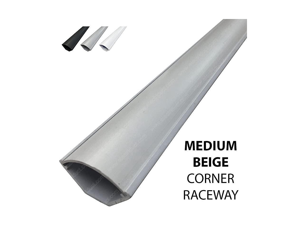 Medium Corner Duct Cable Raceway 1150 Series 5 Feet Beige