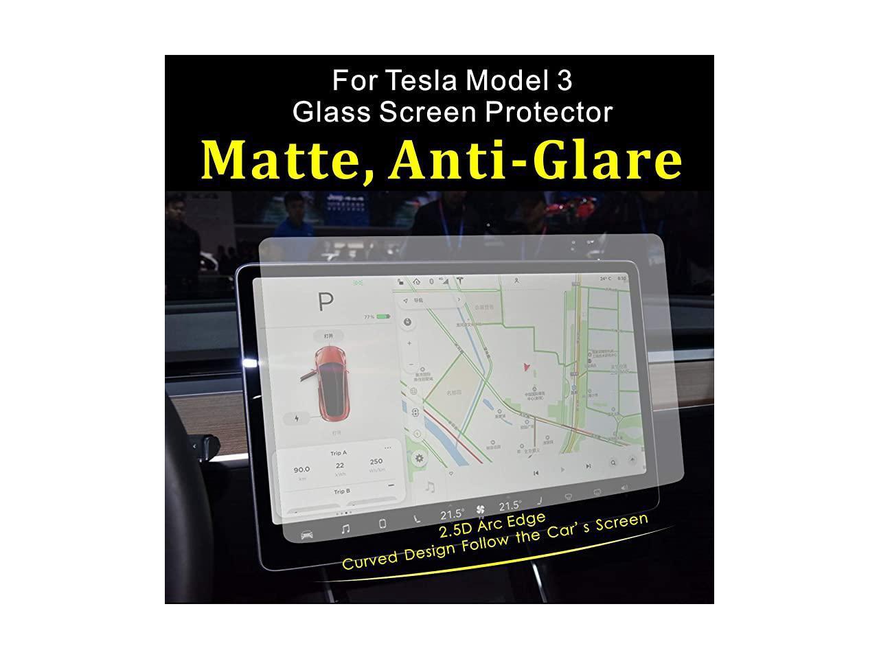 Matte Tesla Model 3 Model Y Screen Protector 9H AntiGlare 03mm Tempered