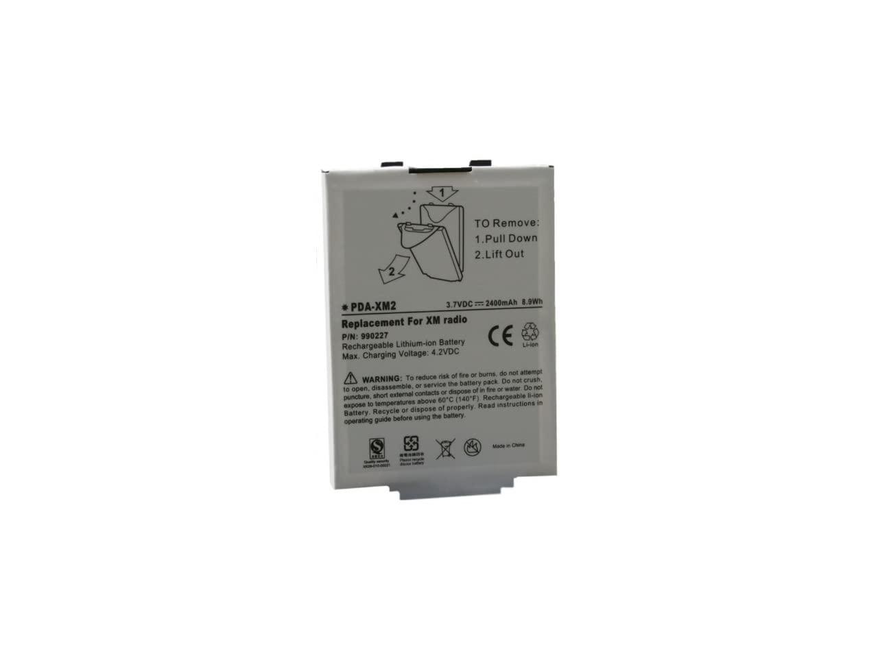 Battery for Delphi MyFi SA100013 XM2GO TXM1000 XMTSZ03089-00 990227 3.7V 2400mAh 