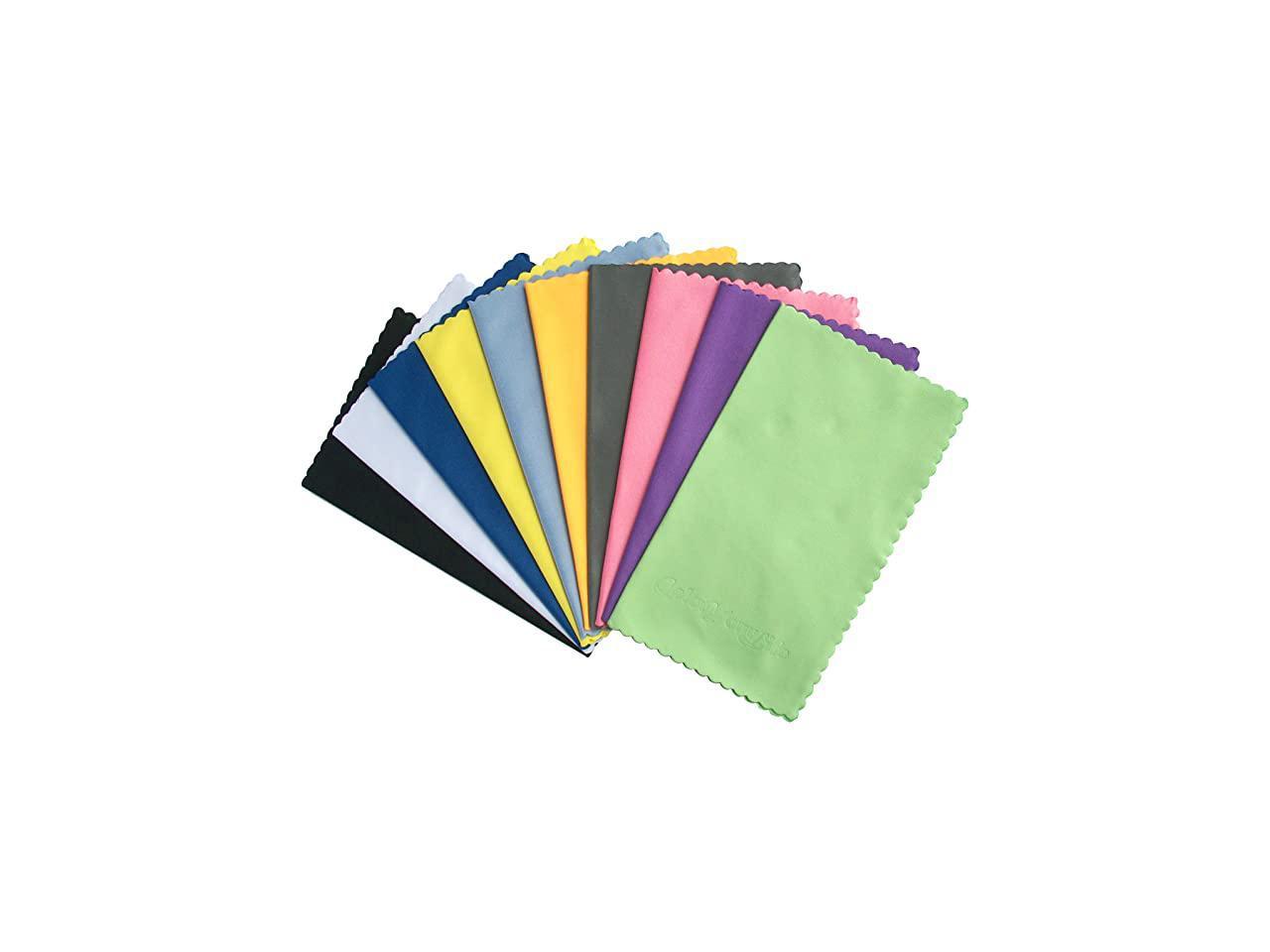 10 Pack Premium Microfiber Cleaning Wipe Cloth Portable for Lens Glasses Screen 